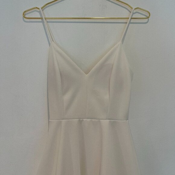 Papaya White Mini Flare Dress Size small - Picture 3 of 7